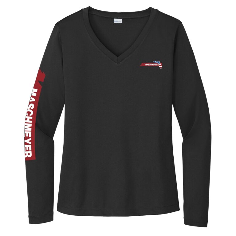 Sport-Tek Women's Long Sleeve V Neck Competitor Tee